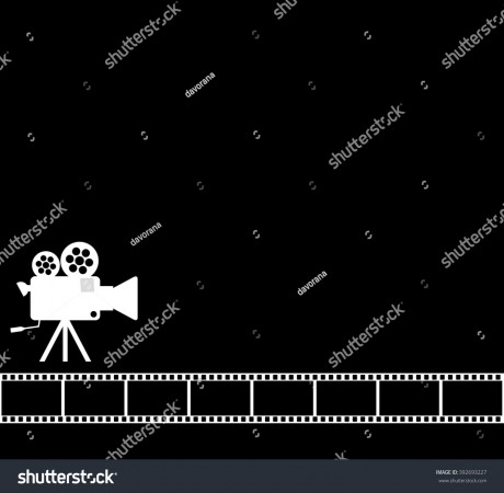 stock-vector-blank-black-cinema-background-old-camera-mm-film-roll-on-wallpaper-with-aged-video-projector-392693227